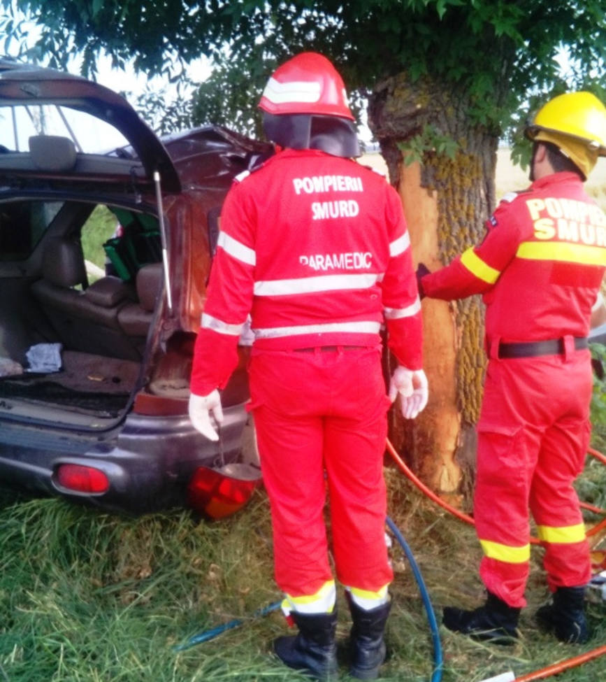 Un mort si 3 grav raniti in urma coliziunii cu un copac | imaginea 1