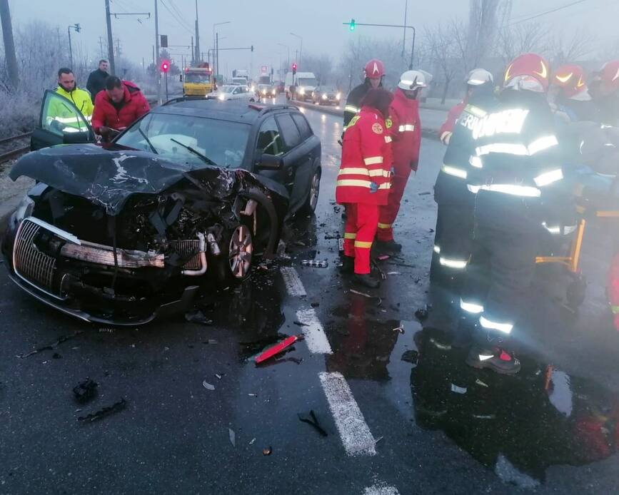 Accident rutier la iesirea din municipiul Arad  spre Oradea | imaginea 1