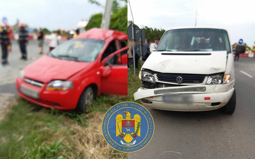 Accident rutier produs pe DN 7  cu doua persoane incarcerate | imaginea 1