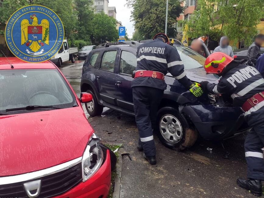 Asigurare de zona la un accident rutier produs in Targoviste | imaginea 1