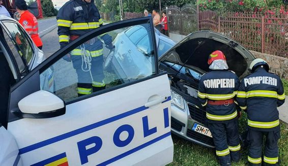 Interventie la un accident rutier Victima s a autoevacuat | imaginea 1