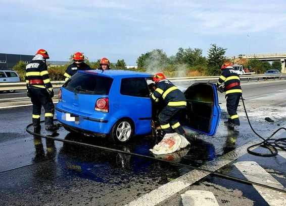 Impact intre un autoturism si un autocar O femeie a avut nevoie de ingrijiri medicale | imaginea 1