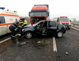 Accident rutier pe autostrada A1 Bucuresti Pitesti | imaginea 1