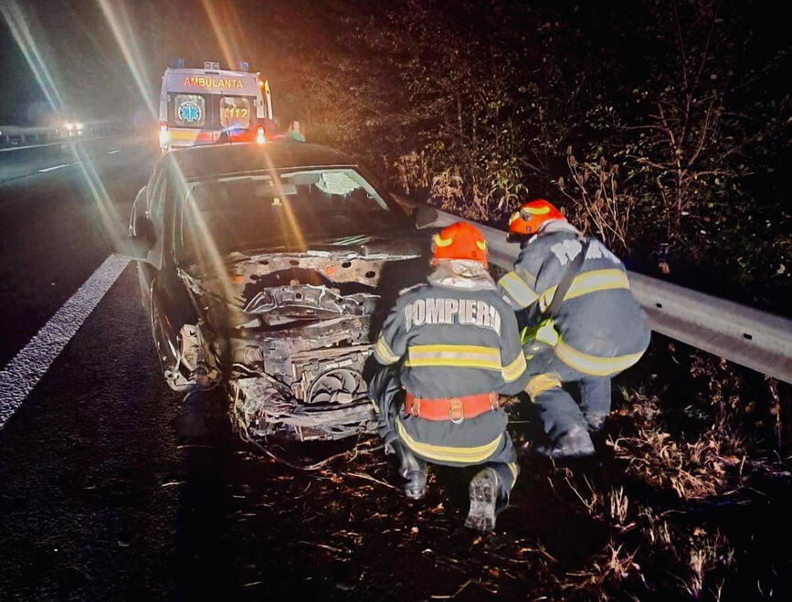 Accident rutier produs pe autostrada A1 Pitesti Bucuresti | imaginea 1