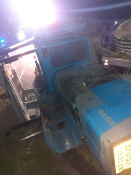 Accident feroviar   Un tren a lovit un tractor | imaginea 1