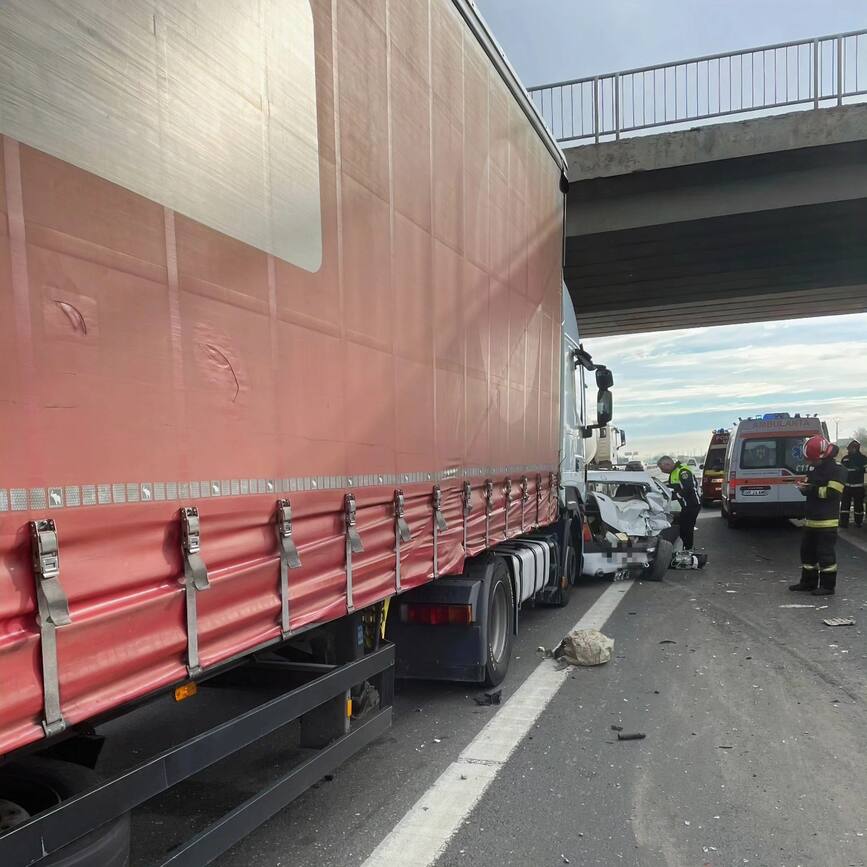 Accident rutier pe autostrada A1  soldat cu trei victime | imaginea 1