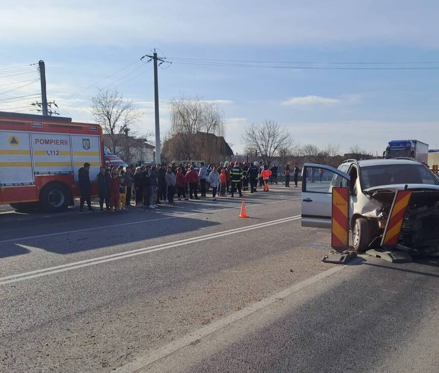 Accident rutier pe soseaua de centura a orasului Alesd | imaginea 1