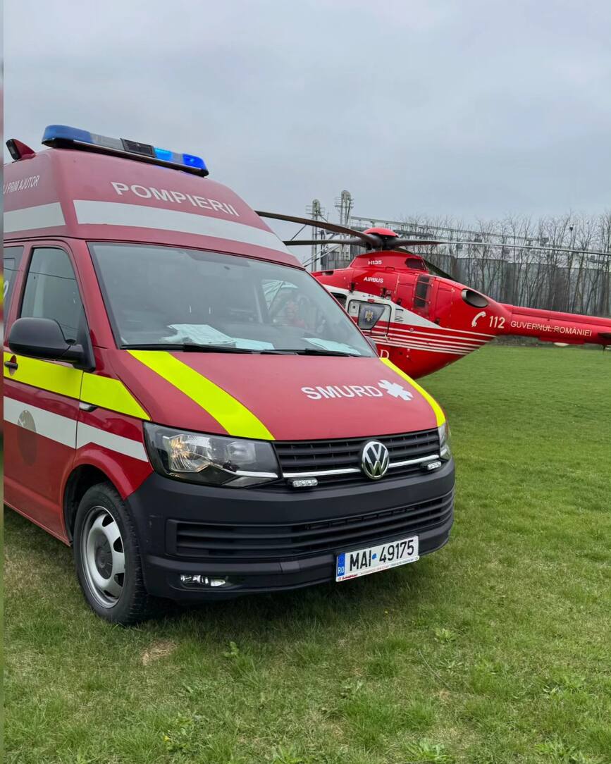 Salvat pe calea aerului  in urma unui accident rutier | imaginea 2