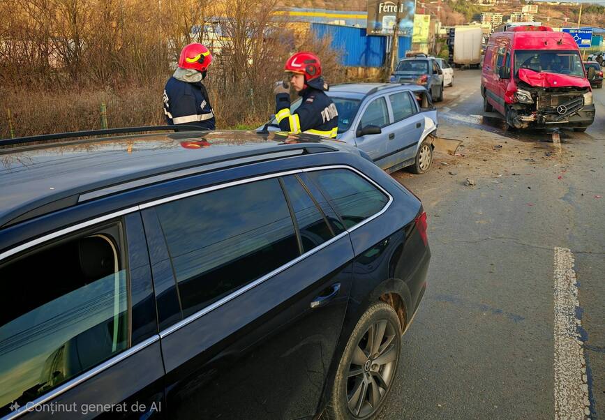 Impact intre doua masini si o autoutilitara | imaginea 1