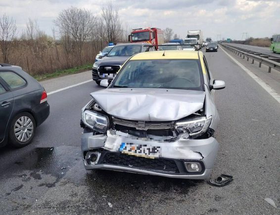 Accident pe A1  Victima transportata la spital | imaginea 1
