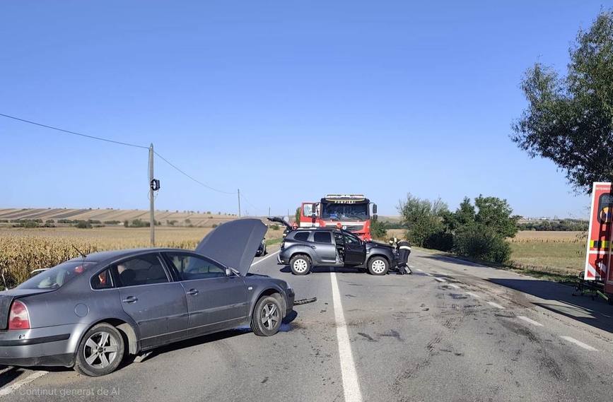 Tanar ranit in urma unei coliziuni intre doua masini | imaginea 1